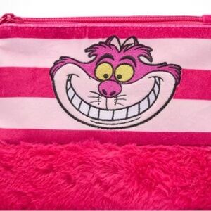Disney Store Cheshire Cat Plush Cosmetic Case – Alice in Wonderland NWT